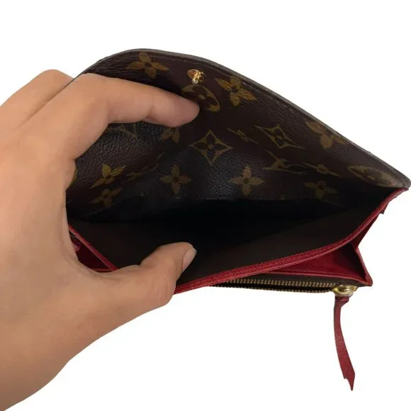 Authentic Louis Vuitton Wallet Long Emily Bifold Purse Monogram LV Vintage - Picture 13 of 14